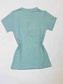 Women T-Shirts - 薄荷綠 - 查看 3