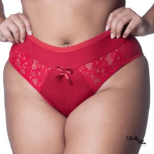PLUS SIZE KIT Panty Pants High Waist Comfortable Compression Lace Detail - Multicolor - View 6
