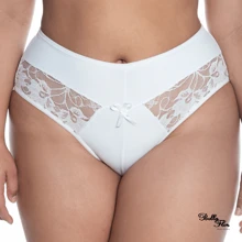 PLUS SIZE KIT Panty Pants High Waist Comfortable Compression Lace Detail - Multicolor - View 2