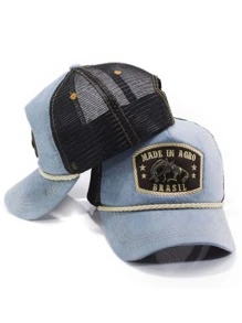 Men Baseball Cap - 藍色 - 查看 1