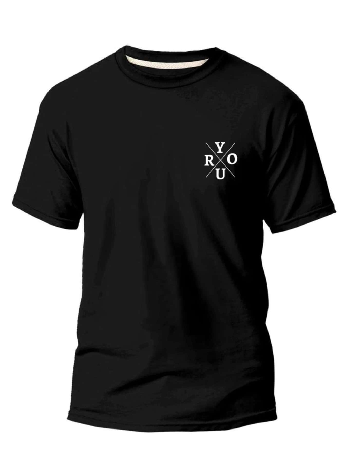 Men T-Shirts - 黑色 - 查看 1