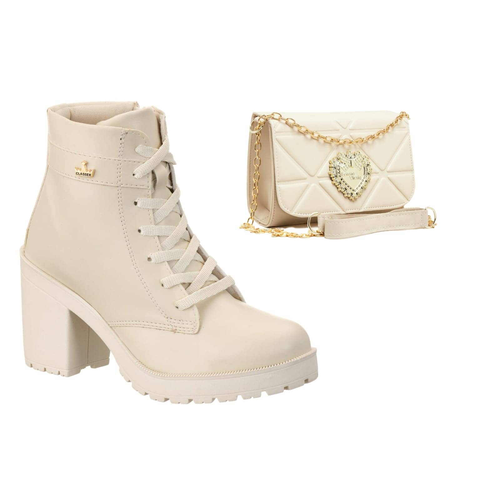 Women Fashion Boots - Màu be - Xem 1