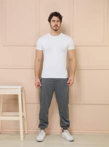 Men Sweatpants - Light Grey - View 7