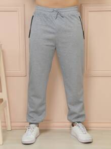 Men Sweatpants - 深灰色 - 查看 2