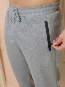 Men Sweatpants - 深灰色 - 查看 6