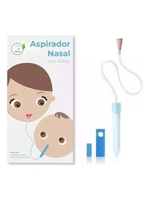 Aspirador Nasal Saca Mocos Para Bebé + Filtros Higiénicos - Blanco - Ver 1