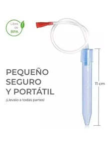 Aspirador Nasal Saca Mocos Para Bebé + Filtros Higiénicos - Blanco - Ver 4