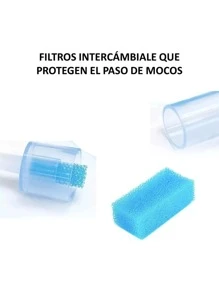 Aspirador Nasal Saca Mocos Para Bebé + Filtros Higiénicos - Blanco - Ver 6