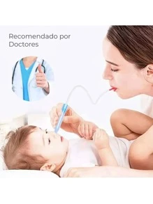 Aspirador Nasal Saca Mocos Para Bebé + Filtros Higiénicos - Blanco - Ver 3