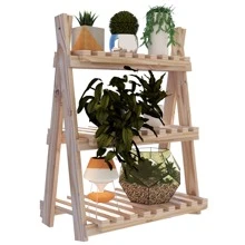 Prateleira Tripla Vertical Para Plantas E Decorações Flores