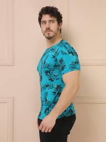 Men T-Shirts - 藍色 - 查看 5