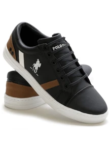 Men Sneakers - 黑與白 - 查看 2