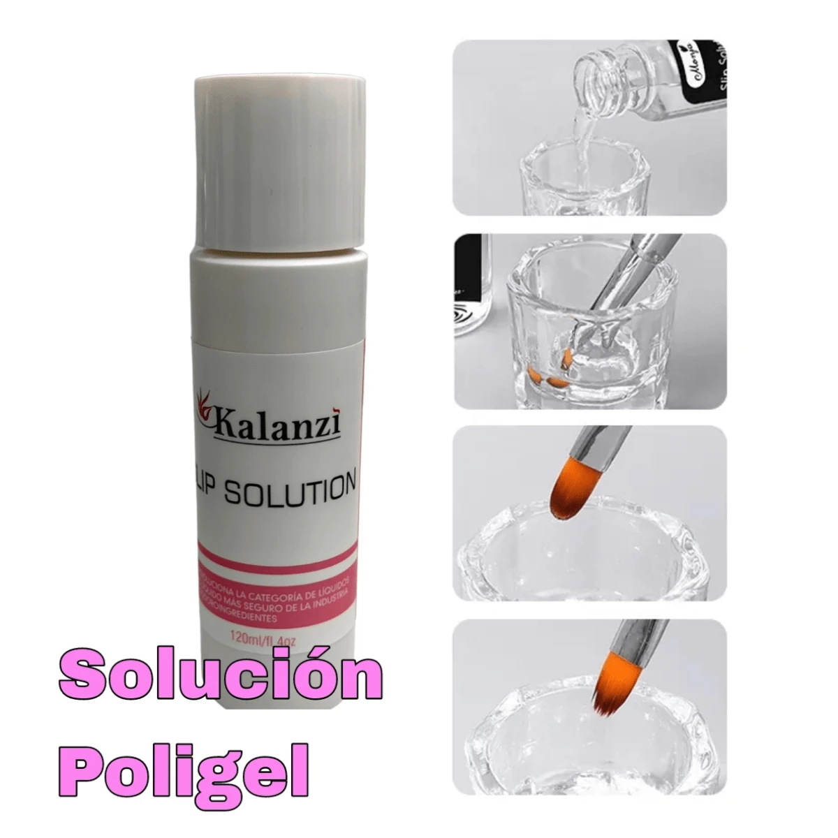 solución para moldear polygel acrygel