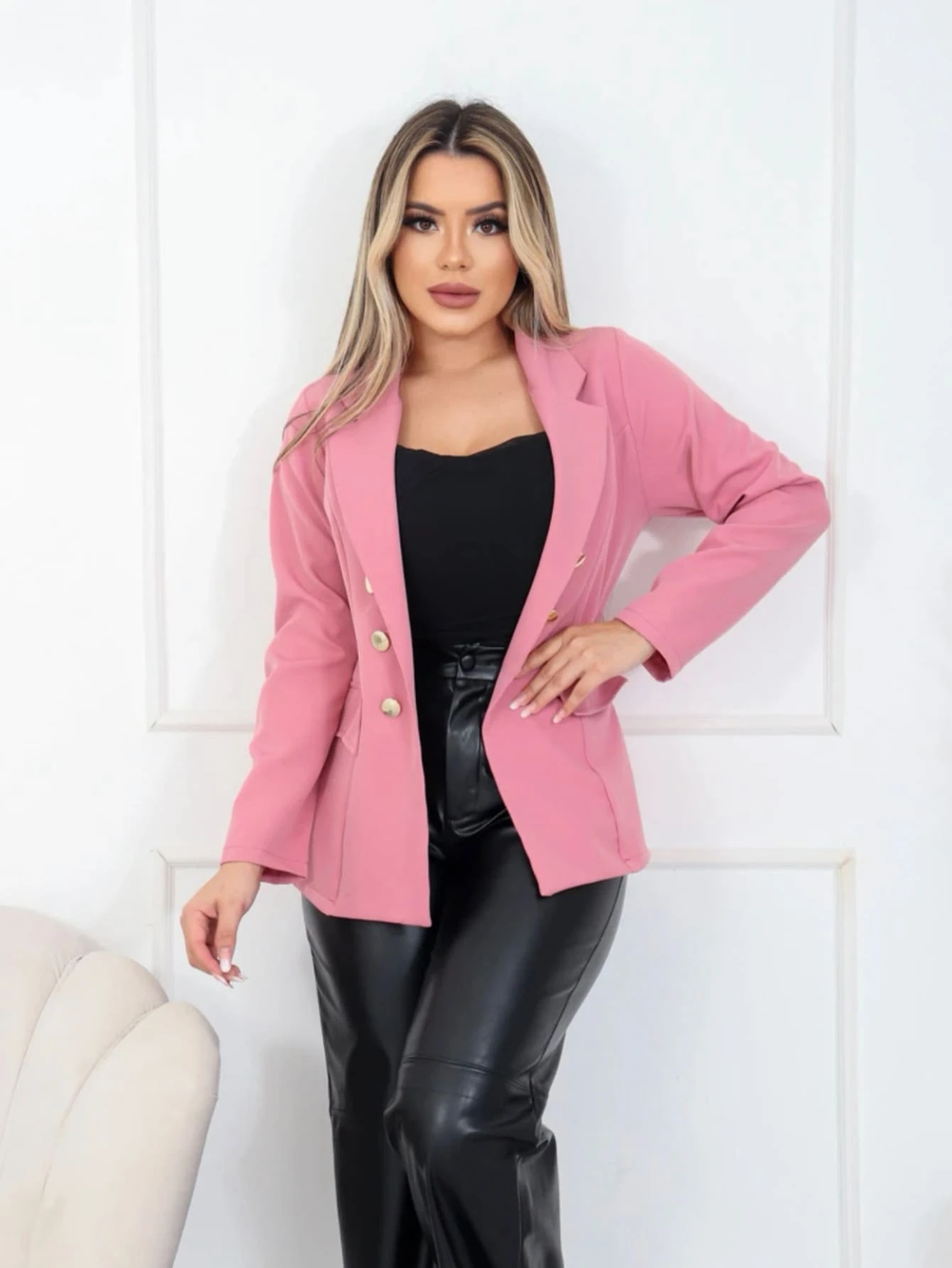 Women Coats - Rusty Rose - View 1