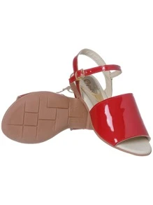 My ToT Kids Flat Sandals - Đỏ - Xem 2