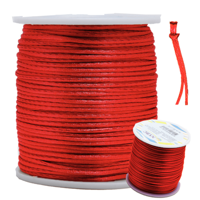 CORDAO ACETINADO RABO DE RATO - 01MM - ROLO C/100 MTS