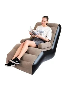 Inflatable Sofa/Armchair - Coffee Brown - View 1
