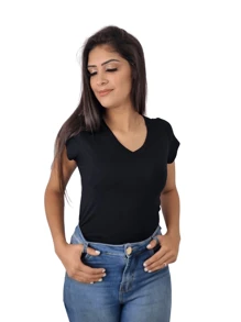 Women T-Shirts - Black - View 6