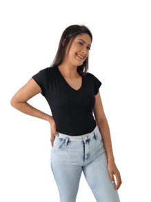 Women T-Shirts - Black - View 4