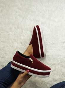 Women Casual Shoes - Màu Đỏ Sâu - Xem 2