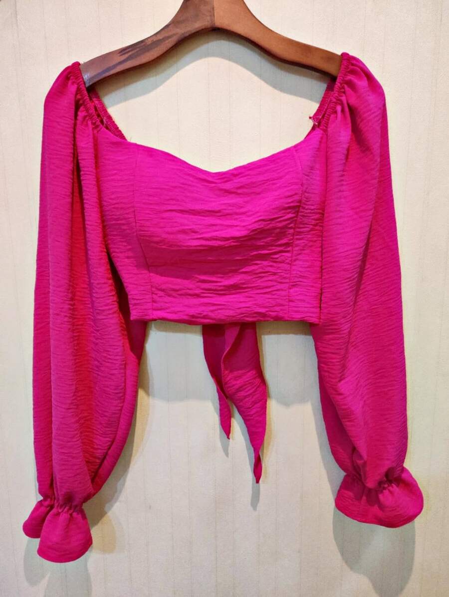 Women Blouses - Màu Hồng Tươi - Xem 1