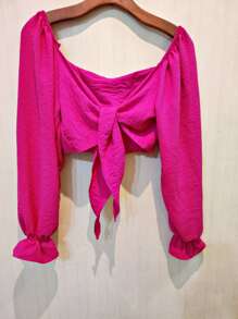 Women Blouses - Màu Hồng Tươi - Xem 2
