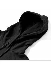 Moletom Masculino e Feminino Plus Size G1 ao G5 Blusa de Frio Com Capuz - Cinza - Visão 3