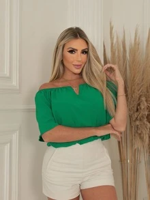 Women T-Shirts - màu xanh lá - Xem 3