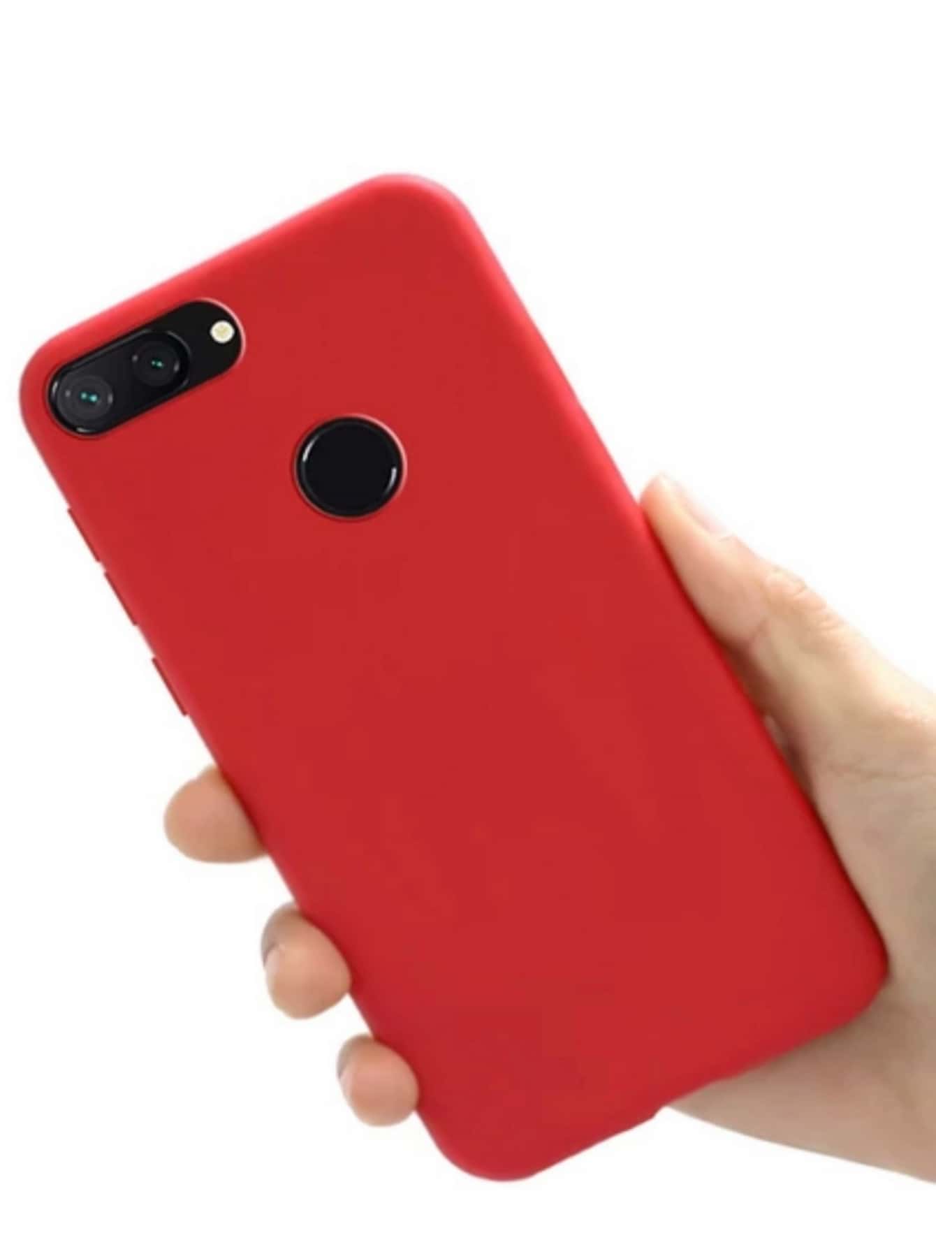 Case Capa Ultra Fina Para Xiaomi Mi8 Lite / Mi 8 Lite - Vermelho - Visão 1
