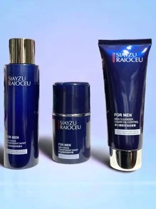SIAYZU RAIOCEU, CONJUNTO PARA EL CUIDADO DE LA PIEL, HIDRATANTE DE TRES PIEZAS PARA HOMBRES