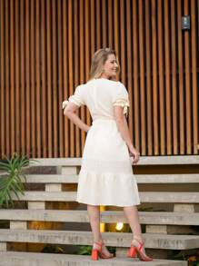 Women Dresses - Beige - View 3