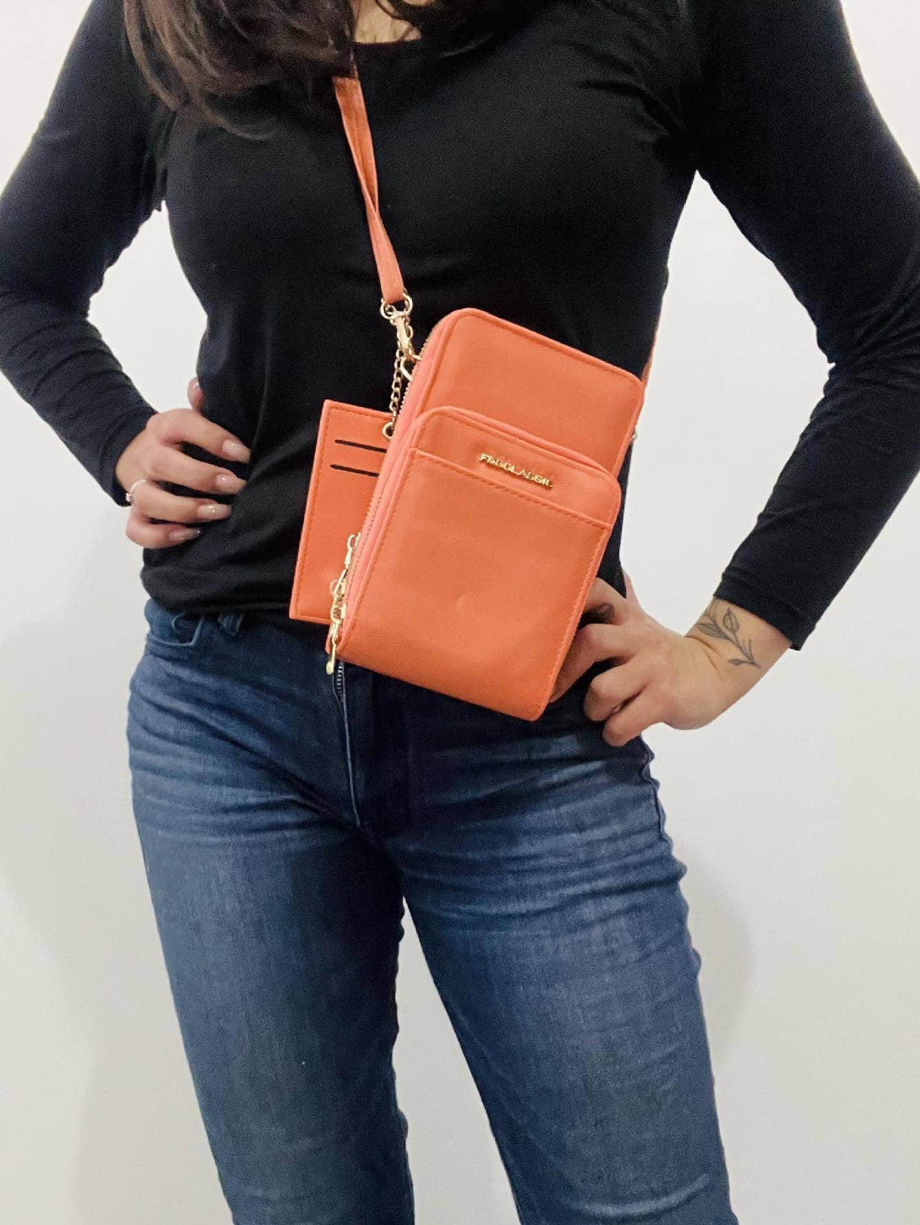 Phone Wallets - Orange - View 1