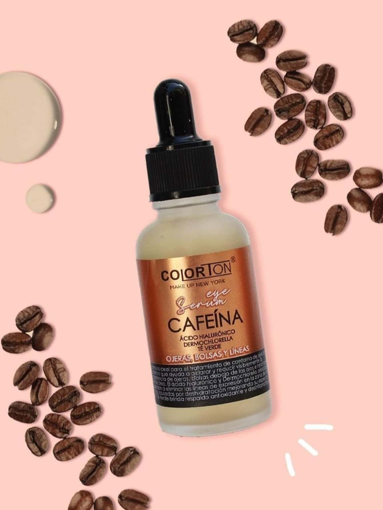 Serum Facial Cafeina Colorton Para Ojeras, Bolsas Contorno - Camel - Ver 1