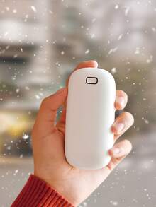 1 件充電式暖手器,適合聖誕節、萬聖節和冬季 - 白色 - 查看 1