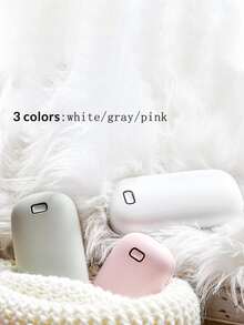 1 件充電式暖手器,適合聖誕節、萬聖節和冬季 - 白色 - 查看 7