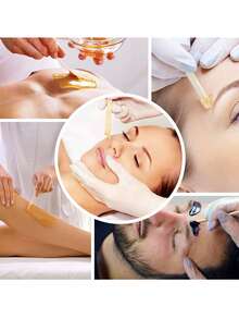 50入組88mm一次性蠟棒,臉部面膜木製棒,塗蠟棒,修眉棒,局部治療,方便易用 - 黃色 - 查看 6