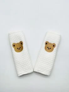 2 Fundas Para Cinturón De Seguridad Para Cochecito De Bebé. - Beis - Ver 4