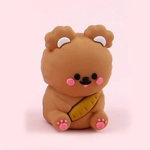 1pc Creative Cute Cartoon Bread Shaped Bear Pencil Sharpener - Multicolor - View 1