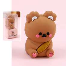 1pc Creative Cute Cartoon Bread Shaped Bear Pencil Sharpener - Multicolor - View 2