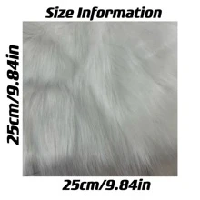 1 szt. Tkanina ze sztucznego futra lisa, prosty styl, wysokość włosia 4-5 cm, materiał poliestrowy, rękodzieło DIY, maski na Halloween/Boże Narodzenie, ogony, dywany, wystrój pokoju. Kolor może nieznacznie różnić się ze względu na oświetlenie i warunki ekspozycji.