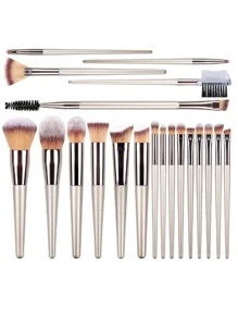 20支/套 专业化妆刷套装，包含粉底、遮瑕、眼影、腮红等，化妆刷套装，化妆刷组合，化妆刷套装，全套化妆工具，化妆刷套装，全套化妆工具，化妆刷套装，化妆刷礼盒套装 - 香檳色 - 查看 1