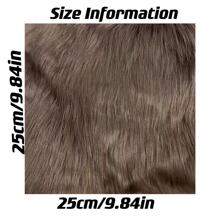 1 szt. Tkanina z imitacji futra lisa, prosty styl, polisulfon, wysokość futra 4-5 cm, rękodzieło DIY, na Halloween, maska świąteczna, ogon, dywan, dekoracja pokoju. Nieznaczna różnica w kolorze może wystąpić ze względu na oświetlenie i warunki ekspozycji.