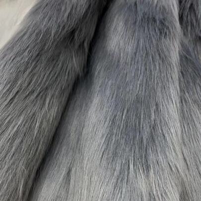 1 件仿狐狸毛面料，简约涤纶毛绒，绒高 4-5 厘米，DIY 工艺面料，适用于制作万圣节、圣诞节面具、尾巴、地毯、房间装饰。由于光线和屏幕条件，可能存在轻微色差。