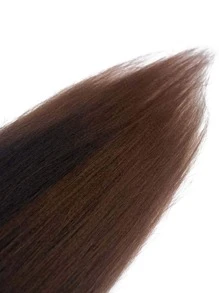 易编预拉伸编织假发 26英寸 1包 黑色 适用于天然发质 Kanekalon 编织假发 预拉伸 热水定型 盒式编织钩针假发接发 - 彩色 - 查看 6