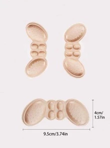 1件套滌綸後跟墊極簡抗痛防滑可調節自黏式跟貼布適用於鞋 - 米色 - 查看 4