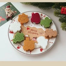 4件套圣诞蜡烛礼盒，香氛蜡烛，圣诞礼物，芳香疗法蜡烛，生日礼物，房间装饰，礼品，圣诞装饰品 - 彩色 - 查看 8