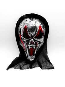1pc Halloween Party Scary Mask For Costume Ball - centipede silver - View 1