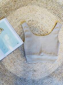 Women Tank Tops & Camis - 米色 - 查看 1