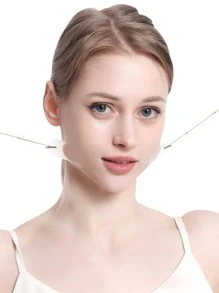 20入組臉部提拉膠帶，小V臉貼紙膠帶，透明拉繩貼紙-立即獲得V型臉部提拉效果，幾分鐘內減少皺紋！