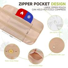 2入組蓖麻油包包裹，可重複使用的肝臟排毒蓖麻油包，肝臟排毒蓖麻油包帶可調節鬆緊帶法蘭絨可機洗防漏油 - 彩色 - 查看 2